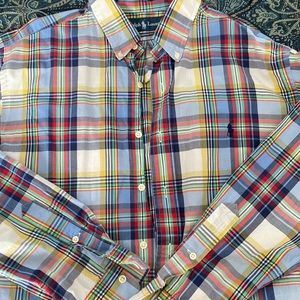 Mens Ralph Lauren Classic fit buttoned-down shirt